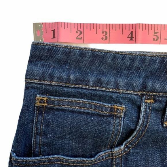 NWT Madewell Size 31 Denim Jean Button Front Straight Mini Skirt Pfeiffe… - Picture 12 of 15